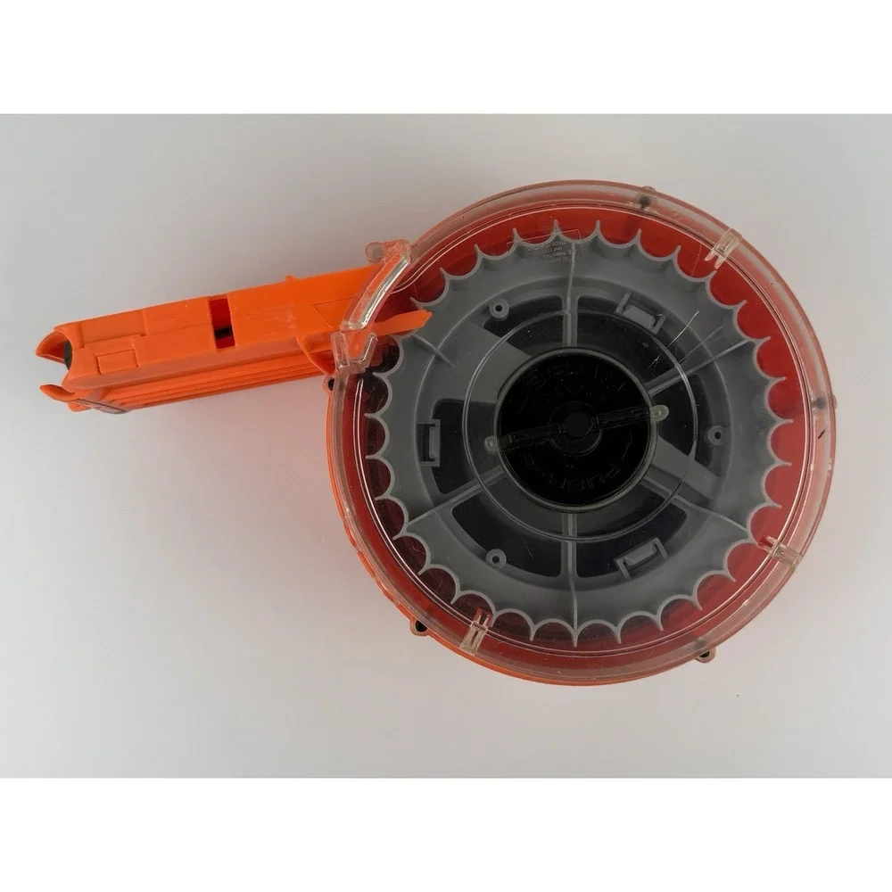 Nerf N-Strike 35 Round Drum Magazine Clip Hasbro Elite Dart Blaster Gray Orange